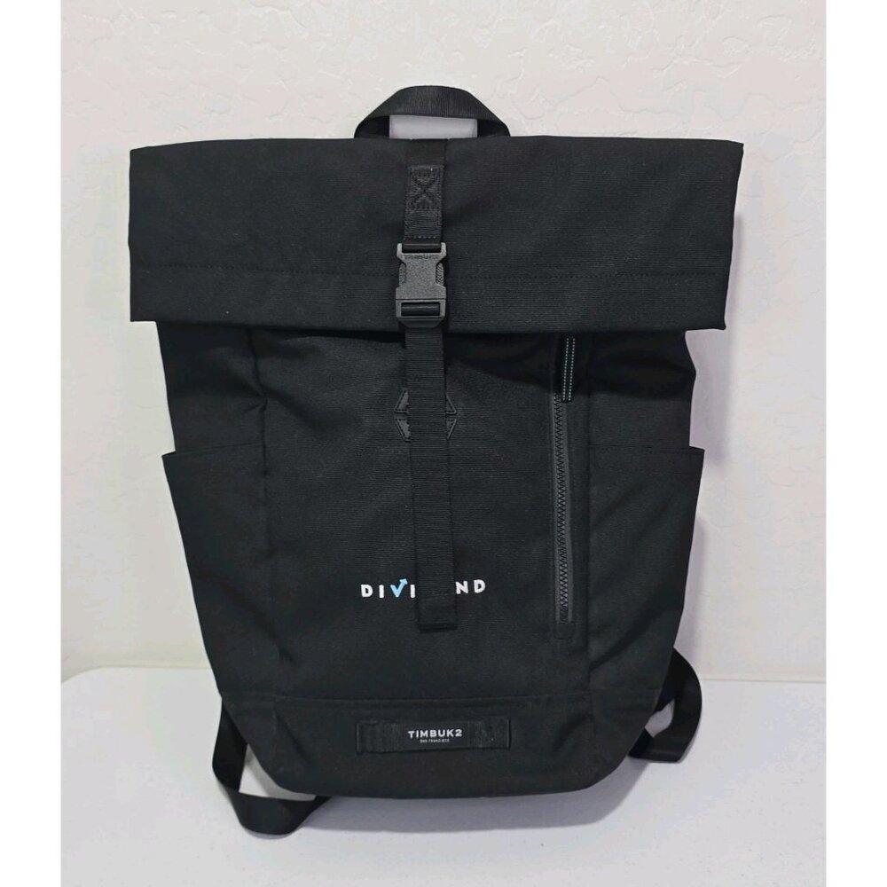 Timbuk2 Tuck Pack Roll Top Water Resistant Laptop Backpack Black